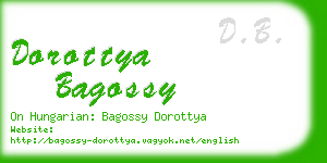 dorottya bagossy business card